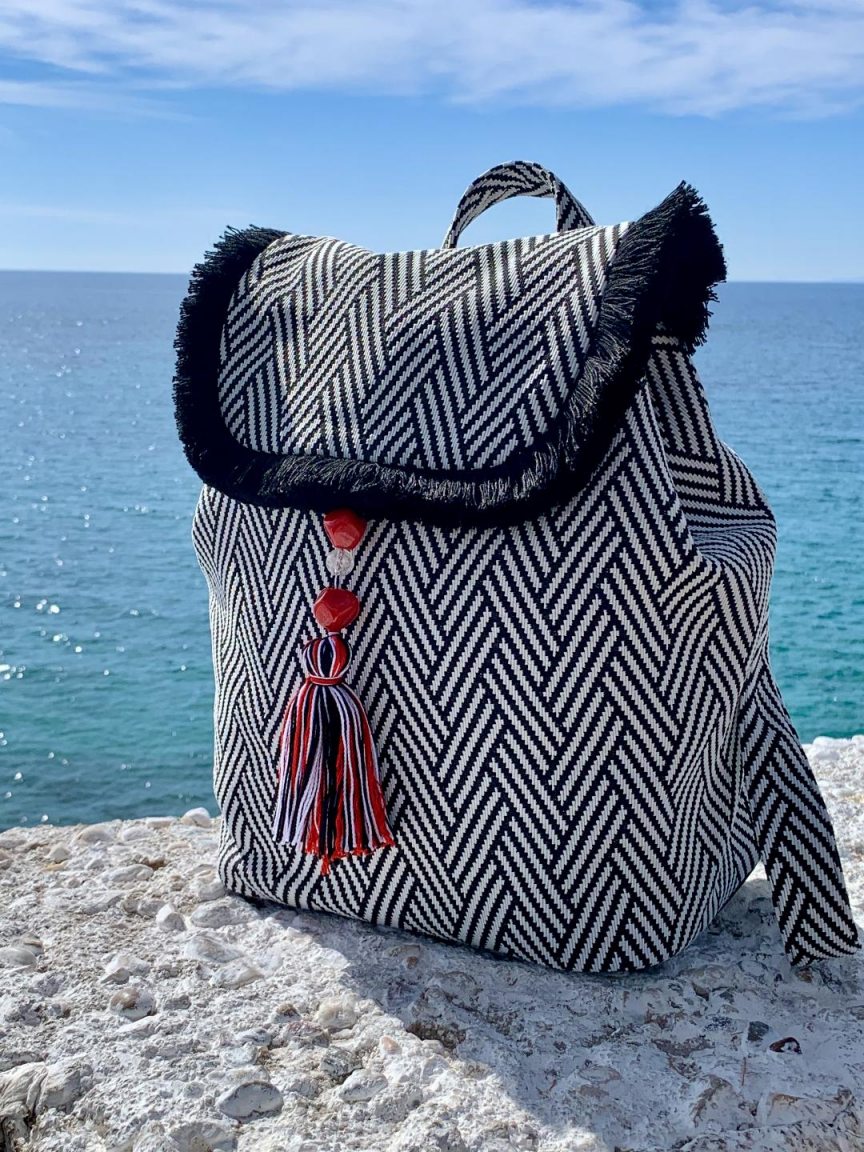 "Βianca Nera" backpack