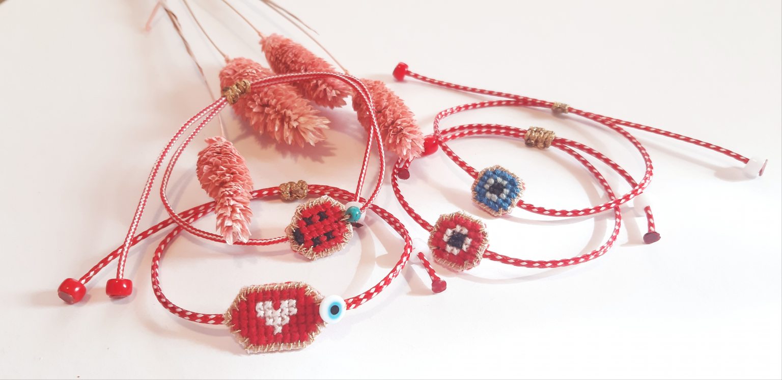 Red ladybug "martis" bracelet