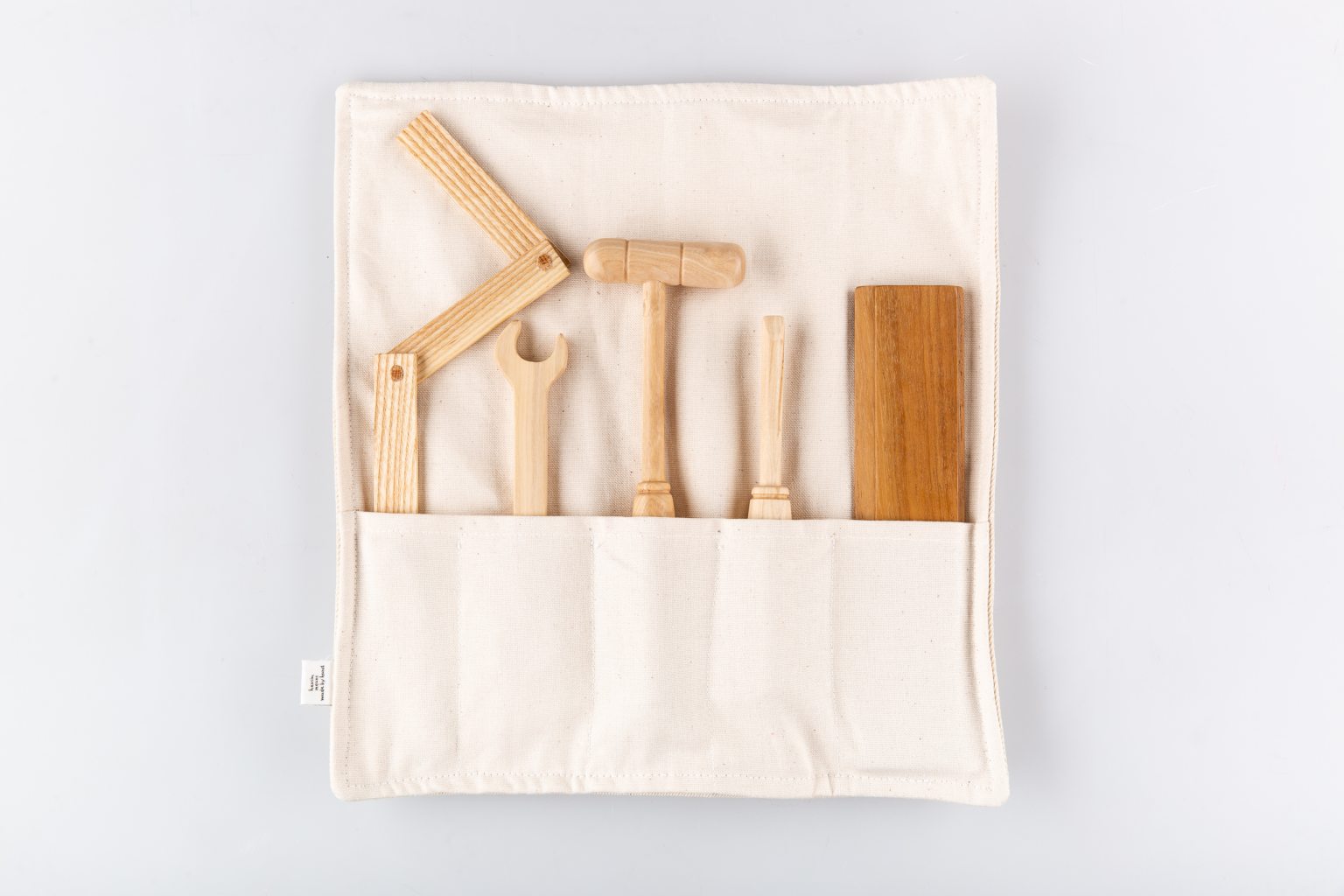 Wooden toys set (including canvas case)