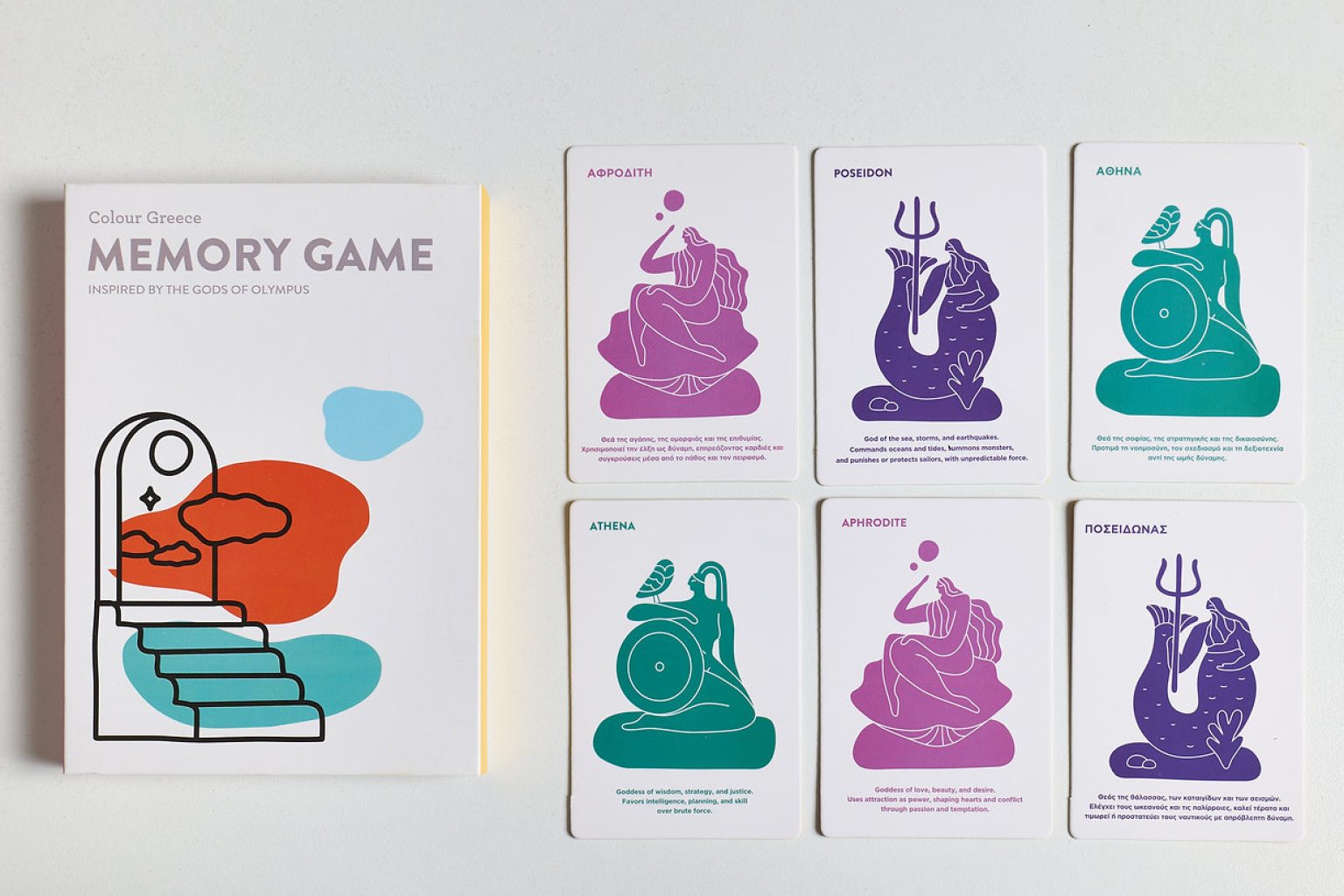 Jeu de mémoire « Les dieux de l'Olympe »