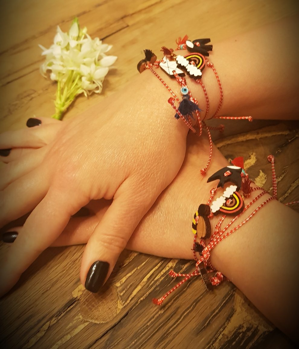 Bracelet "martis" à l'arc-en-ciel