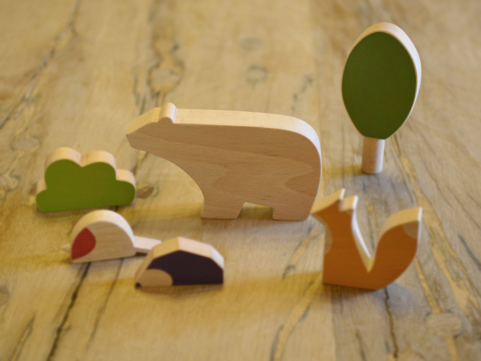 Woodland animals toy set