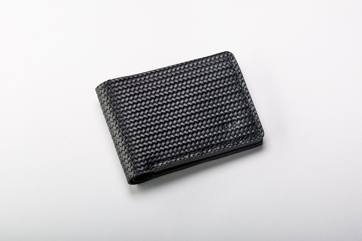 Black mat leather wallet
