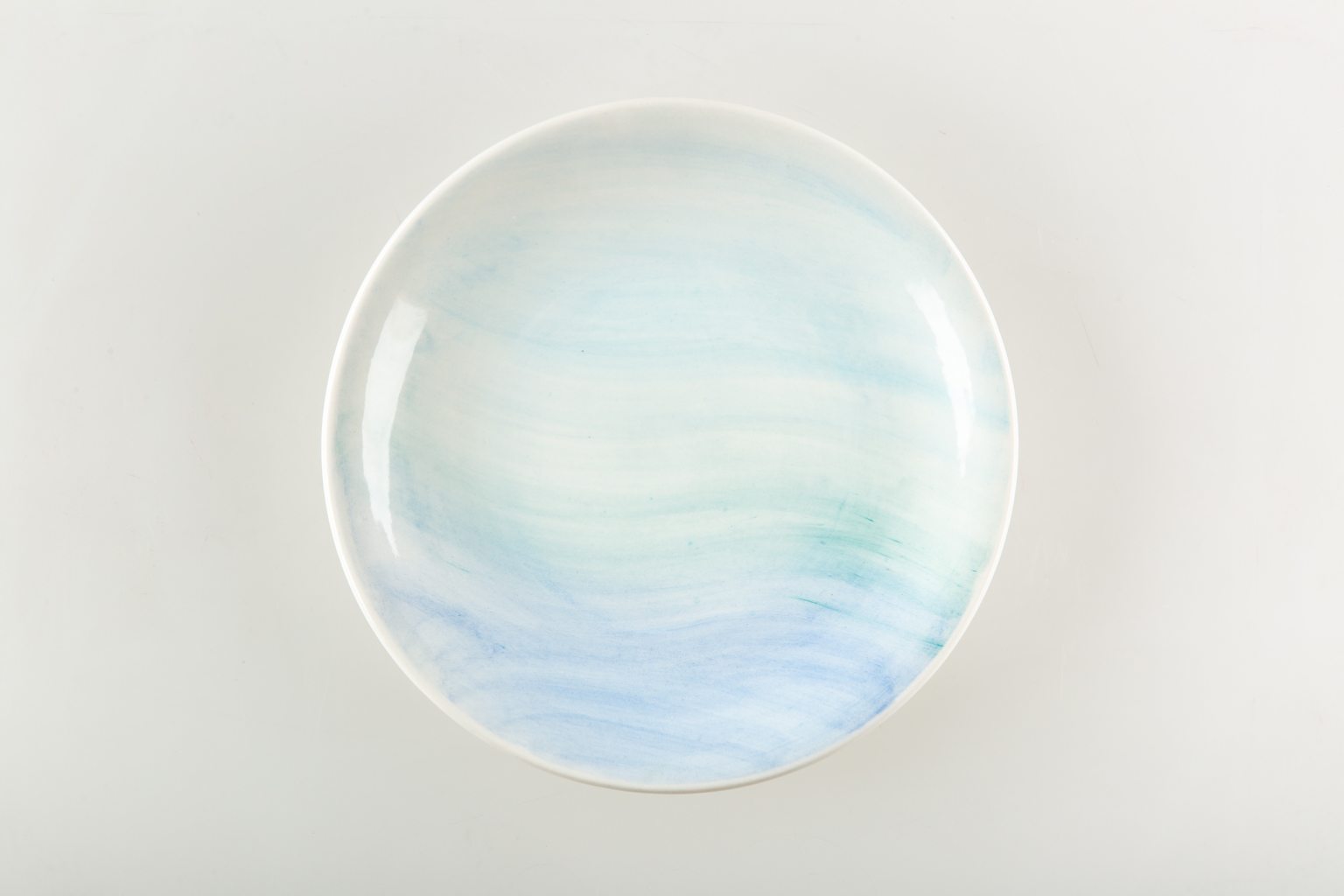 Assiette plate "Le grand bleu"