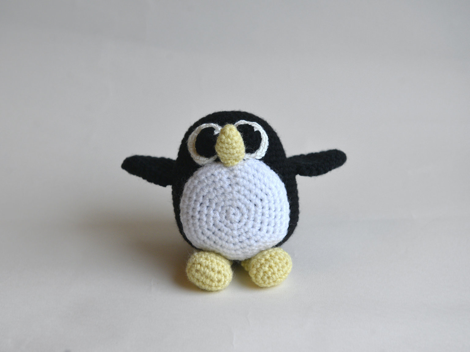 Handknitted penguin