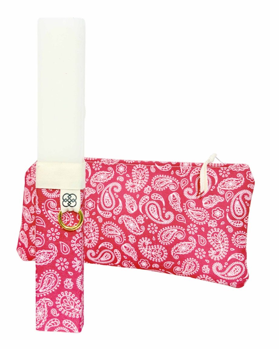 Bougie de Pâques faite main avec trousse à crayons « Fouxia Lachouri »