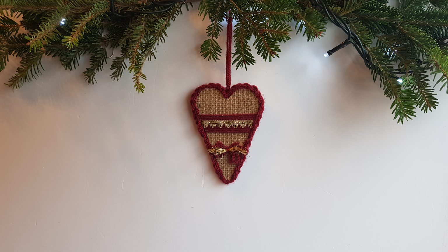 Χειροποίητο στολίδι καρδιά