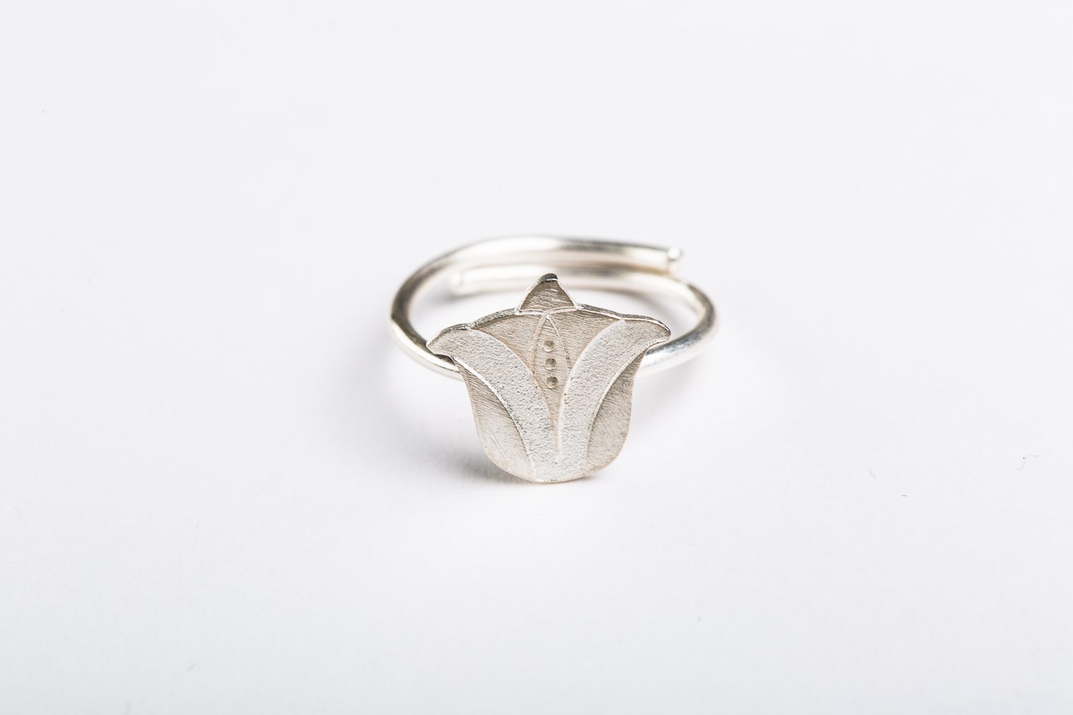 Bague "Tulipe" argent