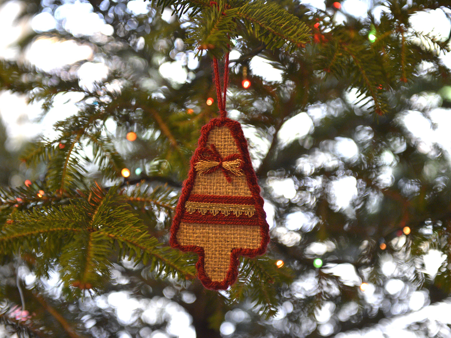 Χειροποίητο στολίδι έλατο